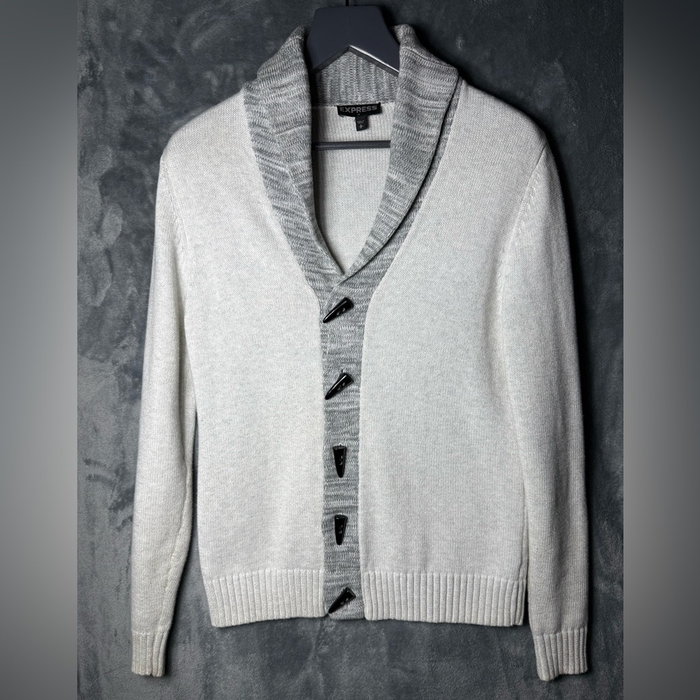 Express Knit Toggle Grandpa Cardigan
Sz S